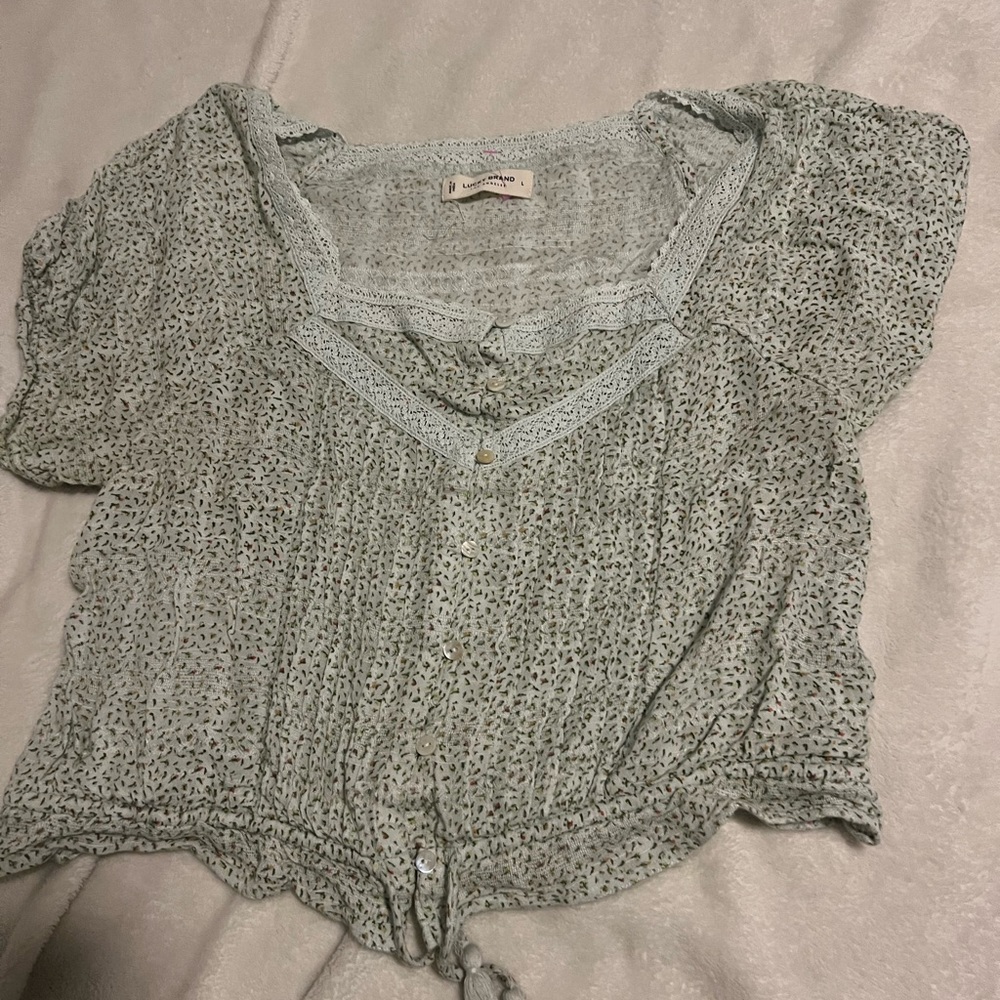 Lucky brand crop top short top